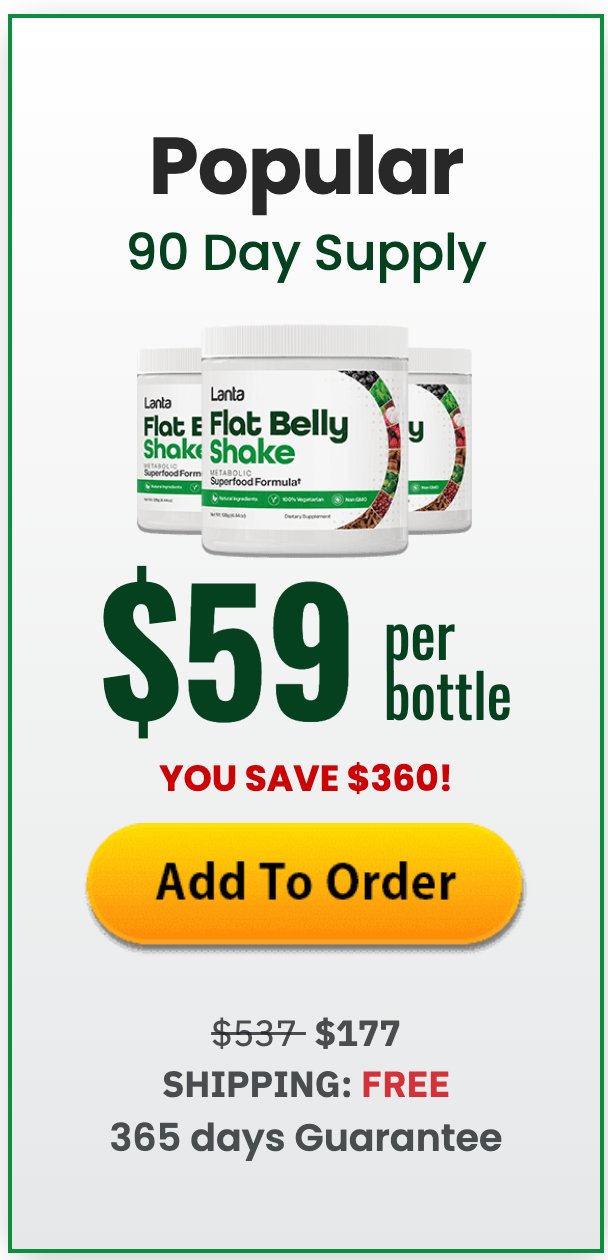 Lanta Flat Belly Shake - 3 Bottles